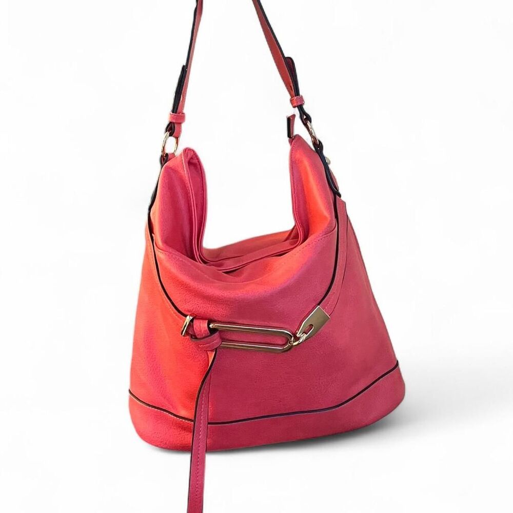 B. Lush Coral Shoulder Bag